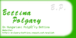 bettina polgary business card